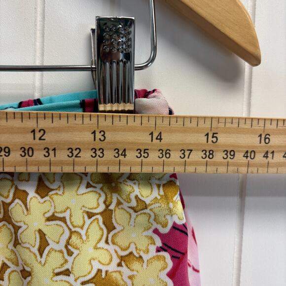 Vintage Requirements Petite Midi Skirt Size 6P Floral Twee Abstract Librarian - Picture 7 of 8